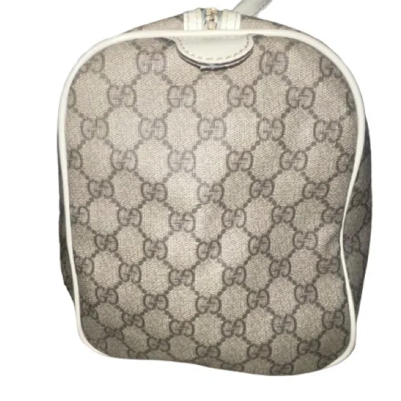 Used Gucci Tan and Cream Boston Bag - Picture 6 of 8